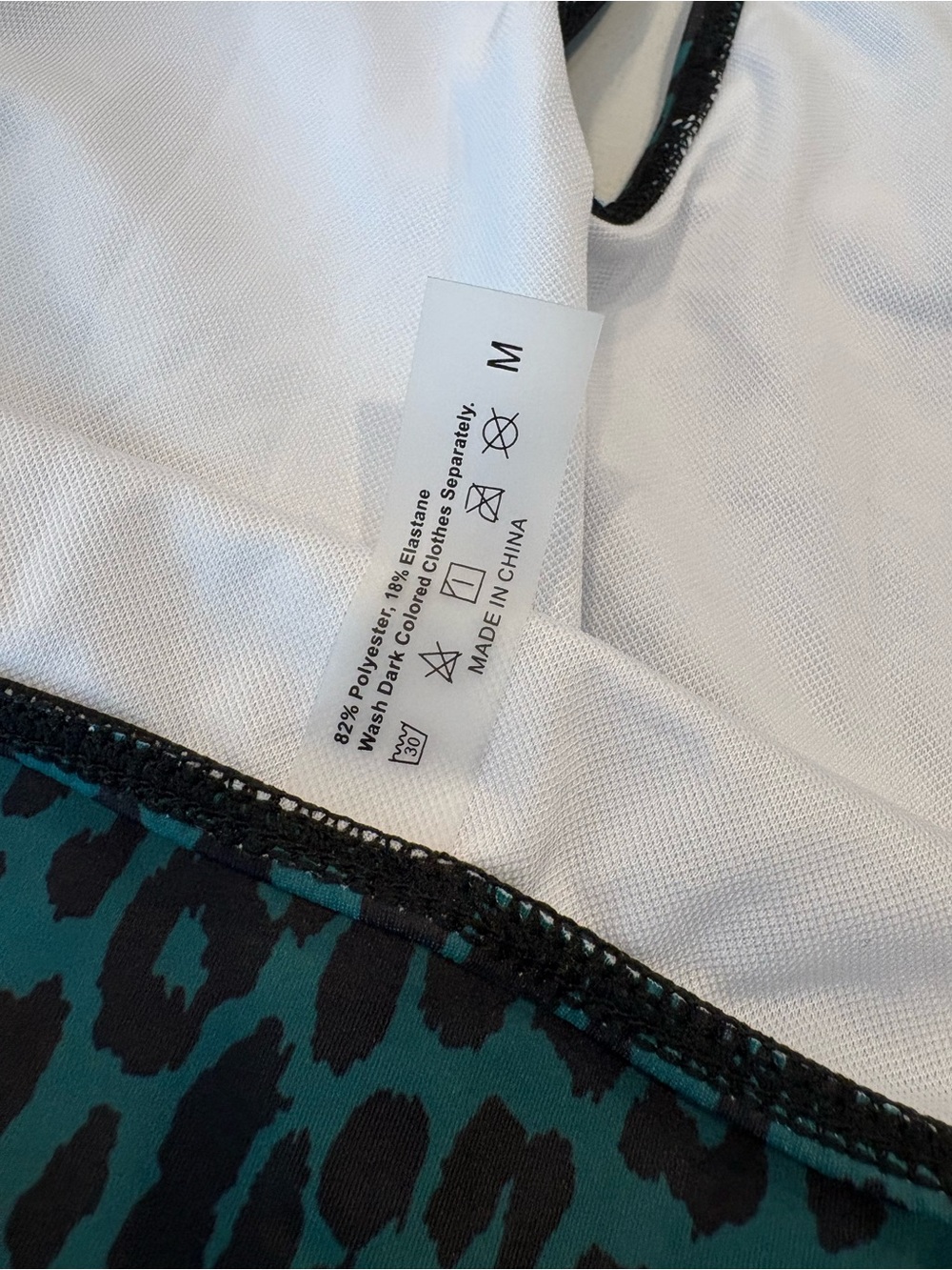 NWT Leopard-Print One-Piece Swimsuit - Picture 4 of 6